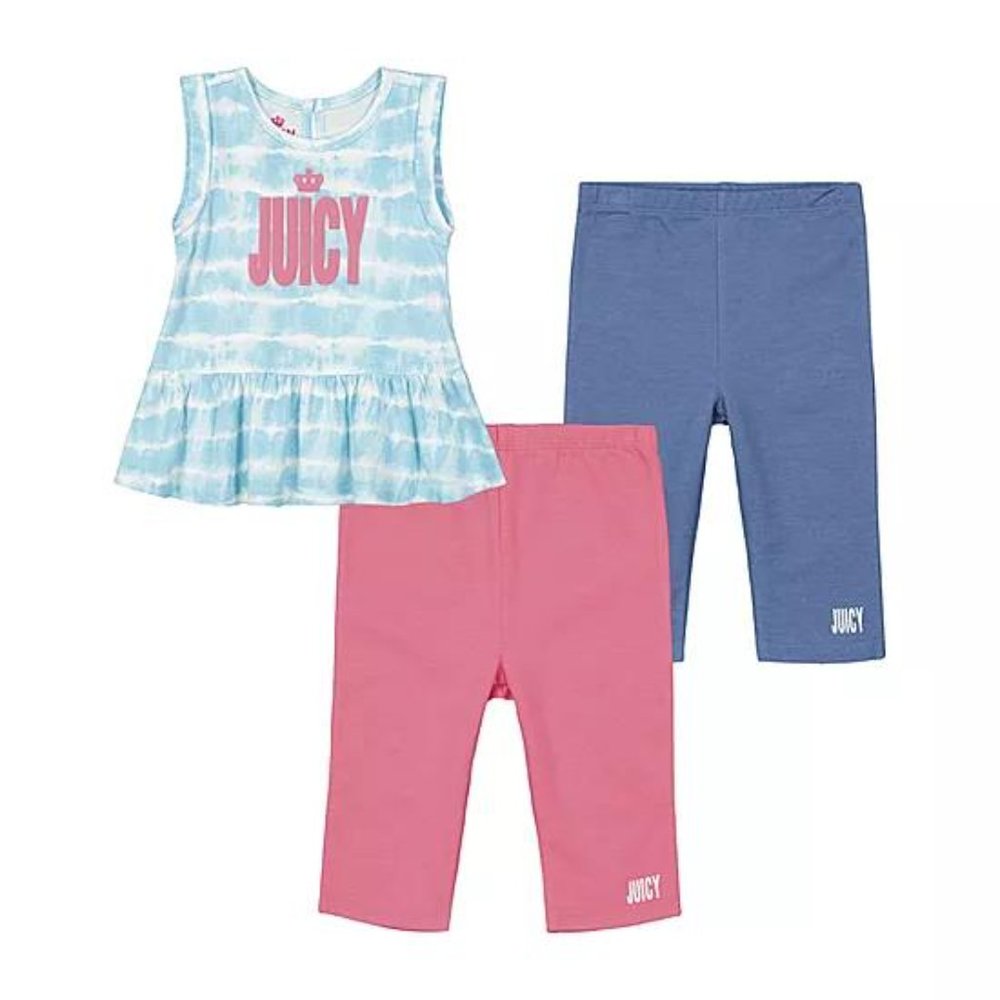 SOLD OUT Juicy Couture Girls Top & 2 Pair Leggings NWT